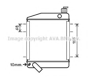 PRASCO MO2003 Radiator, engine cooling